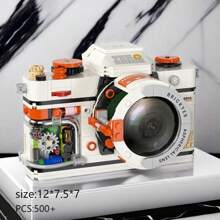 Creative New Digital Camera Building Block Model, Retro Camera Series DIY Assembly Particle Building Blocks, Suitable As Ornaments, Birthday Gifts