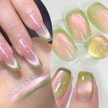 SHANGFEIYA 10毫升石榴猫眼磁性凝胶指甲油，亮绿色玻璃珠猫眼凝胶，3色套装，可卸凝胶指甲油 1瓶/3瓶 - 彩色 - 查看 7