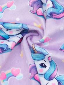 1pc Unicorn Print Pet One-Piece Pajamas, Adjustable Fit, Suitable For Small And Medium Dogs
