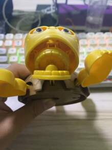 1pc Creative Turtle Coaster, Desktop Decor, Funny Sound Effect Pressure Activated Bulging Eyes Coaster Holder