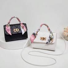 Silk Scarf Handbag Small Shoulder Bag Niche Design Crossbody Bag - Multicolor - View 2