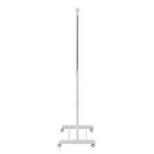 (3 Pack) Mainstays Adjustable Rolling Garment Rack Metal Chrome, White, 84-121Wx44Dx123.5-163Hcm