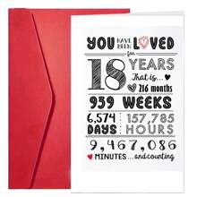 1 pieza Kit de celebración del 18º/21º/30º cumpleaños - Decoraciones con número de edad brillante para ella, telón de fondo fotográfico minimalista para él, tarjeta de mensaje conmovedor y sobre a juego