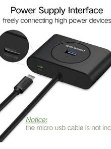 Adaptador Hub Usb 3.0 Salida A 4 Puertos Usb 3.0 De 5 Gbps - Multicolor - Ver 4