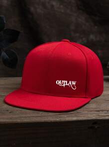 1 Stück Herren Outlaw Grafik Outdoor Lässig Waschbare Verstellbare Hip-Hop Baseballkappe, geeignet für den täglichen Gebrauch