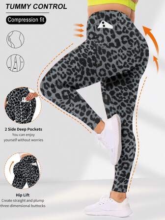 Leggings de talla grande con bolsillos para mujeres, leggings opacos de cintura alta con control de abdomen, leggings deportivos de cintura alta, mallas de fitness de cintura alta con bolsillos
