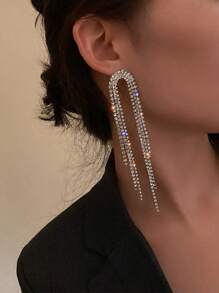 Brincos com borlas para mulheres, brincos longos e pendentes, acessórios elegantes para brincos