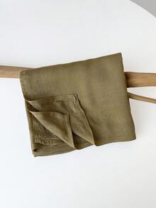 1 Peça - Lenço de Linho, Design Simples de Cor Sólida, Xale Leve Protetor Solar, Sensação Elegante Através da Fronteira Lenço Feminino, Lenço de Chiffon, Lenço Longo, Primavera/Verão para Vestido - Multicolorido - Visão 37