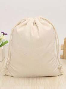 10pcs/Set Fashion Solid Color Tote Bag, Beige Reusable Canvas Foldable Shopping Bag, Unisex Travel Handbag, Large Capacity, Convenient, Suitable For Girls, Female College Students, Office Ladies, Great For Work, Back To School, Middle School, High School, University, Vacation