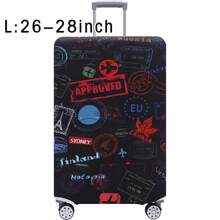 Luggage Cover Travel Case Cover For 18 To 32 Inch Luggage Protector Cases For Outdoor Travel Business Fashion Graphic Pattern For Men Women Travel Accessories Polyester Suitcase Elastic Dust Covers Student Back To School Stuff, Ideal For Outdoor And Holiday Travel, Luggage Protection|Vibrant Design|Elastic Fit, Luggage Travel Accessories