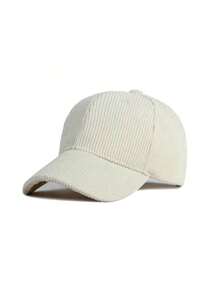 1pc Solid Color,Corduroy,Fashion,Duck Tongue Hat For Outdoor And Daily Use - A - View 9