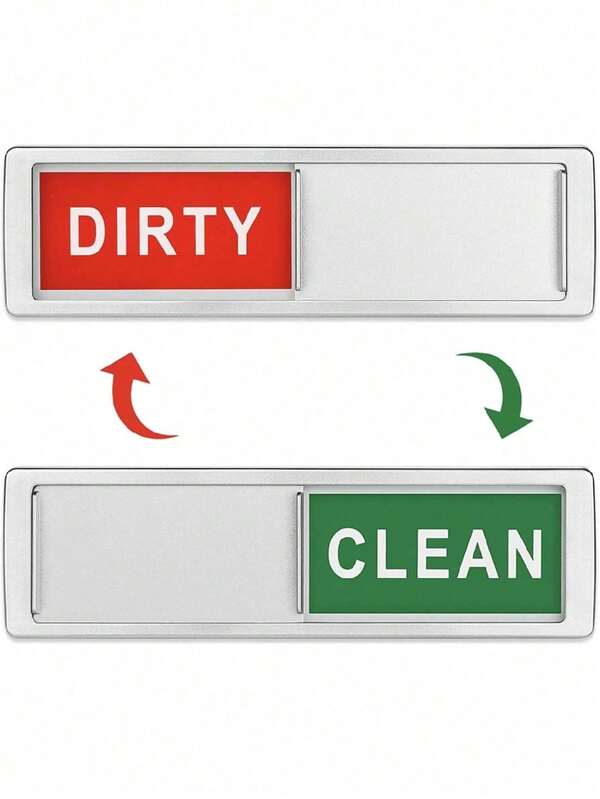 1 Dishwasher Magnet Clean Dirty Sign, Universal Clean Dirty Magnet For Dishwasher Or Fridge, Magnetic Dirty Clean Dishwasher Magnet, Easy-To-Read Scratch-Free Magnetic Indication Sign