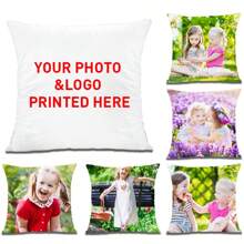 قياسات مختلفة لغطاء وسادة قابل للتخصيص تصل إلى 19.7 بوصة، جميع الصور قابلة للتخصيص بطباعة الوجه بأنماط متنوعة، صور حيوانات مخصصة (يتم بيع الغطاء فقط دون الوسادة)، قابلة للتصنيع بأنماط متنوعة لمناسبات عيد الأضحى وموسم الزفاف وموسم التخرج واليوم الوطني الأمريكي