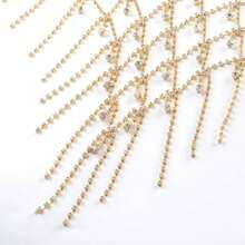 Fashionable Sexy Hollow Tassel Body Chain Crop Top, Shiny Body Chain Top Suitable For Women For Daily Wear Or Party - Body Chain - View 6