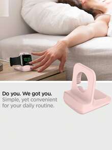 1pc Minimalist Silicone Stand/Holder Compatible With Apple Watch Charger, Non-Slip Charging Dock Compatible With Apple Watch Series 9/8/SE/7/6/5/4/3/2/1 (Charging Cable Not Included)
