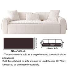 1pc Bohemian Style Sofa Cover, Quilted Thick Plush Fabric, Machine/Hand Washable, Non-Slip Pet Friendly Sofa Protector, Soft & Comfortable Polyester, Suitable For Living Room, Bedroom, Office Room Decor Home Decor Couch Cover Sofa Covers Living Room Decor
