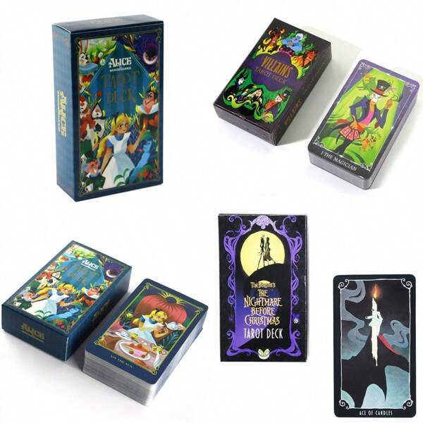 Disney Disney Anime Tarot Cards, Beginner Tarot Card Game, Party Gifts, For Family Gatherings, Party Games, Christmas Gifts, Valentine's Day Gifts, New Year Gifts, Birthday Gifts