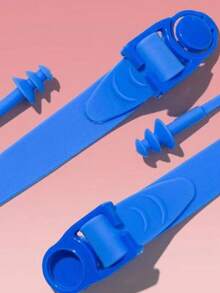 1pc New High Definition Large Frame Children Swimming Goggles, Anti-Fog Swim Goggles, Comfortable One-Piece Silicone Earplug - Multicolor - View 8