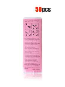 100 Meter New Hair Removal Roll Paper Disposable Beauty Hair Removal Paper Hair Removal Roll Wax Paper Honey Wax Non-Woven Fabric 50 Pieces