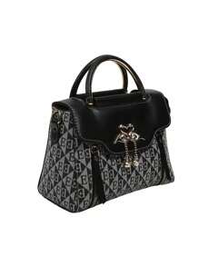 1 Pezzo Borsa a tracolla in pelle PU con stampa di moda, borsa a tracolla elegante di piccole dimensioni di design di lusso, borsa a tracolla messaggera, accessorio per la scuola, back to school