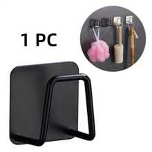 1pc Stainless Steel Sink Sponge Rack, Stainless Steel Storage Rack - Strong Adhesive Self-Adhesive Drying Rack, Kitchen Sink Drain Drying Rack, Cleaning Sponge Rack Hooks, Durable And Stylish Bathroom Accessory