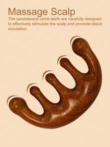 1 Pc Wooden Scalp Massager - Handmade Natural Sandalwood Wide Tooth Combs - Wood Massage Comb & Sandalwood Comb For Luxurious Massage Comb For Adds Shine And Makes Hair Smooth, Haircomb For For Men And Women, Beauty Hair Tool, Multi-Use Styling Comb For Hair Care & Body Meridian Massage Portable & Ideal Gift, Girl's Gift, Brush, Hair Brushes, Hair Brush, Detangling Brush, Hair Brush, Wooden Comb, Hair Brush, Mini Hair Brush, Detangling Brush, Hair Brushes, Curly Hair Brush, Hairdressing Equipment,Travel Essentials,Hairstyle,Hairdressing,Hair Brush,Slick Back Brush,Styling Brush,Curly Hair Brush,Edge Brush,Hair Comb,Brush Hair,Hair Brush Set,Comb Hair,Comb For Curls,Detangling Brush,Hair Brush For Women,Hair,Travel,Hair Products,Hair Tools,Hair Stuff,Barber,Barber Accessories,Barbershop,Hairdressing Equipment
