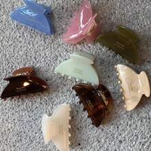 1pc Ladies French Style Acetate Claw Clip, Elegant Hair Clip For Daily Or Outdoor Use Gift Hair Clips Hair Jaw Clip Hair Clamps Hair Clutch Hair Catcher Clip Fall Winter Hair Accessories For Women For Vacation Outfits Woman - Multicolor - View 7