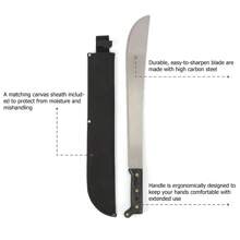 18" Machete With Sheath, Model 5052