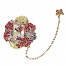 1/4pcs Creative Rose Clock Bookmark Rose Clock Elements Reading Accessories For Fiction Fans Birthday Gift For Girls - one-size - View 11