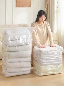 1piece Thickened, Non-Pumping, Three-Dimensional Vacuum Compression Bag Storage Bag For Clothes, Quilts, Quilts, Down Jackets, Special Bags