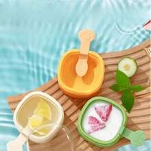 1/3pcs Multi-Layer Ice Cream Mold Summer Homemade Ice Cream Mold Silicone Popsicle Popsicle Popsicle Box Home DIY Ice Cream Dessert