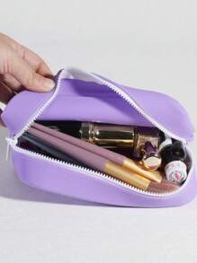 Nuevo neceser de silicona de gran capacidad, portátil, impermeable para viajes. Ideal para almacenar joyas, maquillaje, resistente a la presión y no deformable. También se puede usar como portapassaporte, cartera. Apropiado para salidas, hogar. Gran regalo para amigos, compañeros de clase, madres, novias.