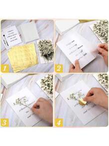 400PCS/16sheets Gold Embossed Envelopes With Love Wax Seals, Wedding Stickers, Self-Adhesive Envelope Labels, Invitation Party Stickers, Gift Wrapping Greeting Cards