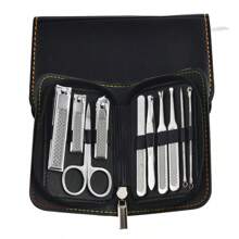 1 Set Stainless Steel Nail Clipper Set, Nail And Toenail Trimming Set, Portable Fashion Box, Travel Beauty Set