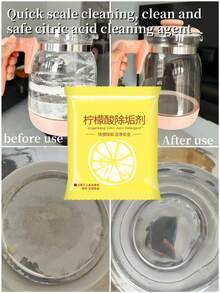 1/5/10pcs Super Strength Descaling Agent, Suitable For Electric Kettles, Tea Stain Remover, Tea Pot Cleaning Agent, Applicable For Kitchen, Bathroom And Home, Multi-Purpose Tool, Safe For Metals, Lemon Acid Descaler. I Hope Every Product You Buy Is Because You Actually Need It, Not Just Because It's Cheap. - Multicolor - View 2