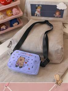1pc Cartoon Cute Capybara Pattern Waist Bag Chest Bag, Multi-Function Lightweight Simple Waist Bag, Suitable For Girls/Boys Outdoor, Hiking, Travel And School, Creative Gift For Friends, Girl Birthday, Christmas, Graduation, Very Suitable For Students And Friends - Multicolor - View 15