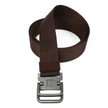 Women's Denim Jeans Belt, Summer Double-Ring Buckle Waist Canvas Belt, Studentstyle No-Hole Casual Military Vintage Belt