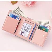 Women's Short Zipper Trifold Embroidered Fashion New Multi-Card Holder Clutch Coin Purse For Women Wallet Mini Wallet Purse Wallet Small Wallet
