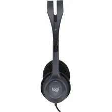 Logitech Auriculares H111 Sonido estéreo Llamadas en tiempo real Ligeros y cómodos Micrófono con cancelación de ruido Micrófono ajustable Jack de una sola línea de 3,5 mm