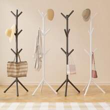 Household Simple Floor Assembly Tree Shape Coat Rack Bedroom Standing Clothes Rack Hallway Hanger - Multicolor - View 2