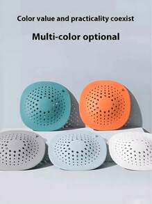4 pièces de filtres de drain de sol, en matériau de silicone, désodorisant, collecteur anti-bouchage de cheveux, convient pour la salle de bain et la cuisine, comprimés de nettoyage de tuyaux de baignoire