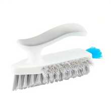 Heavy Duty Cleaning Brush 2 In 1 Gap And Floor Scrubber Plastic Bristles Ergonomic Handle Perfect For Bathroom Tiles Kitchen Sink Living Room Corners All Purpose Household Cleaning Tool