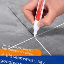 Kitchen Tile Caulking Pen Bathroom Wall And Floor Tile Gap Color Changing Pen Repair And Mildew Prevention Cement Caulking Pen 1PC
