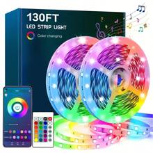 LED Light Strip, Smart LED Color Changing Light For Bedroom, Music Sync RGB LED Light Strip, 24-Key Remote Control And App Control For Living Room Kitchen Home Party Decoration,Decor Lights For Bedroom, Home.