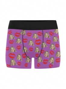 Custom Men Boxer Briefs Personalized Underwear With Photo Picture Customized Girlfriend's Face Boxers,Valentine's Day Gifts ,1pc Dawg Colorful,Cute,Adorable,Contracted,Funny Custom,Unique,Customized,Personalized Underwear Ideal Gifts For Him Boyfriend Bedroom,For Weddings,For Anniversaries,For Birthdays,For Holiday