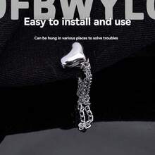 1/2/4/6pcs Magnetic Chain Trouser Leg Clips, Adjustable Anti-Dropping Hem Fasteners, No Cutting Needed, Unisex Sleeve Cuff Fasteners - Multicolor - View 5