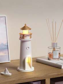 1Pc Moonlight Lighthouse Projectielamp, Sfeer Nachtlampje, Bluetooth Speaker Creatieve Muziek Afstandsbediening Menselijke Sensor Ornament Kleine Tafellamp, Verstelbare Volume Luidspreker, Woondecoratie, Slaapkamerdecoratie, Cadeau