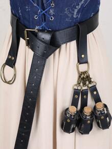 6PCS Medieval Alchemy Magic Potion Bottle Storage Nordic Style Cosplay Festival Props Atmosphere Dress Up Halloween