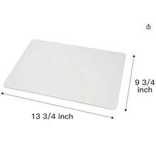 10 包白色瓦楞纸四分之一矩形蛋糕板蛋糕板瓦楞蛋糕底板盘子坚固的防油垫适用于 10x14 英寸盒板