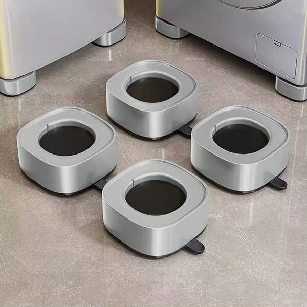 Anti Vibration Pads For Washing Machine -Washer Dryer Pedestals Fits All Machines - Noise Dampening, Protects Laundry Room Floor - Washing Machine Support(4 Packs)
